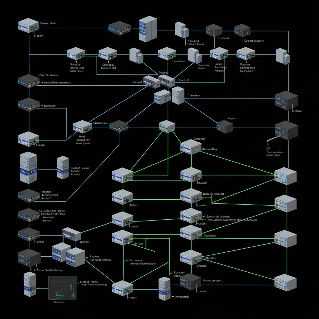 Technical network diagram